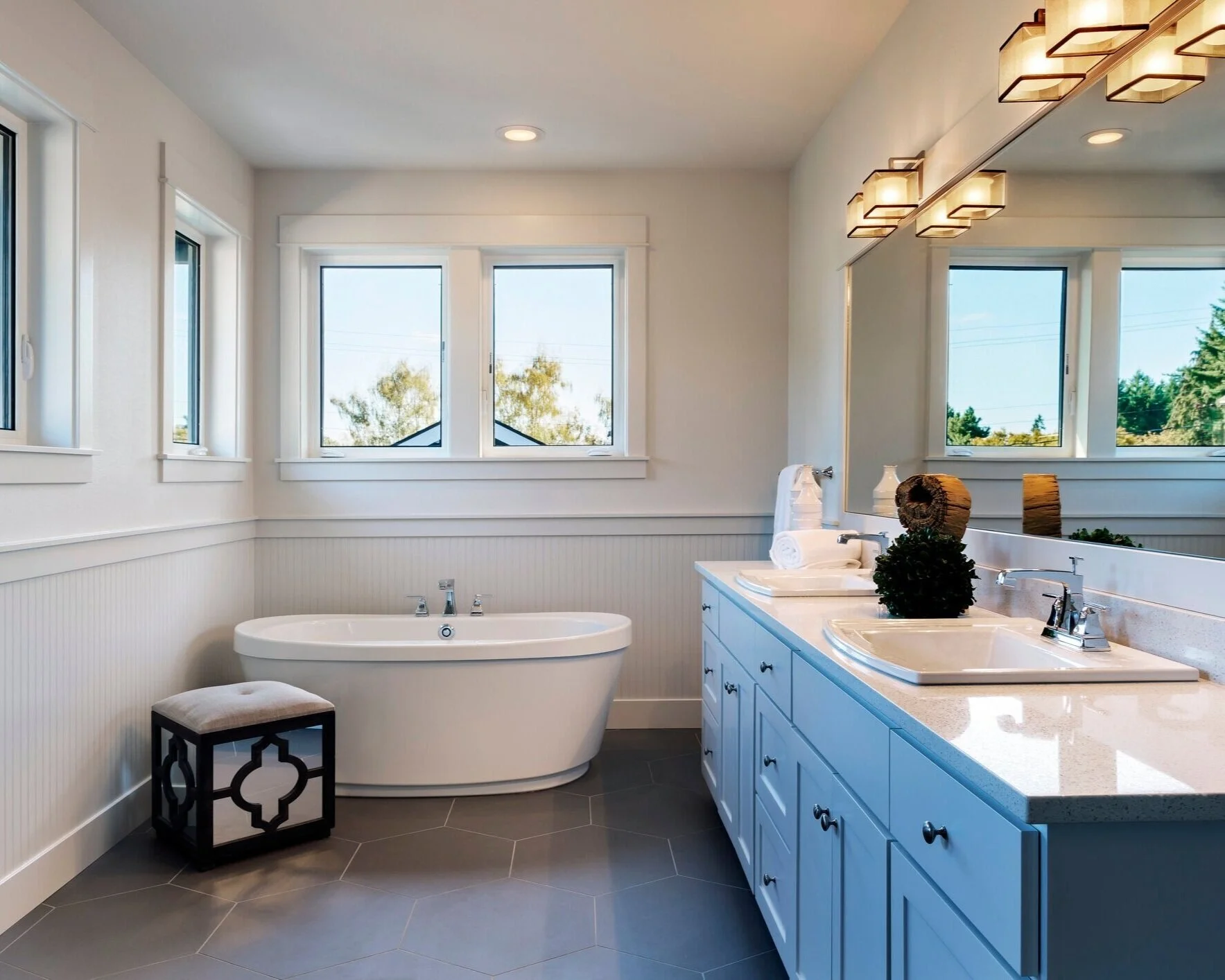 Fresh bathroom interior prepared for professional home cleaning in Dallas
