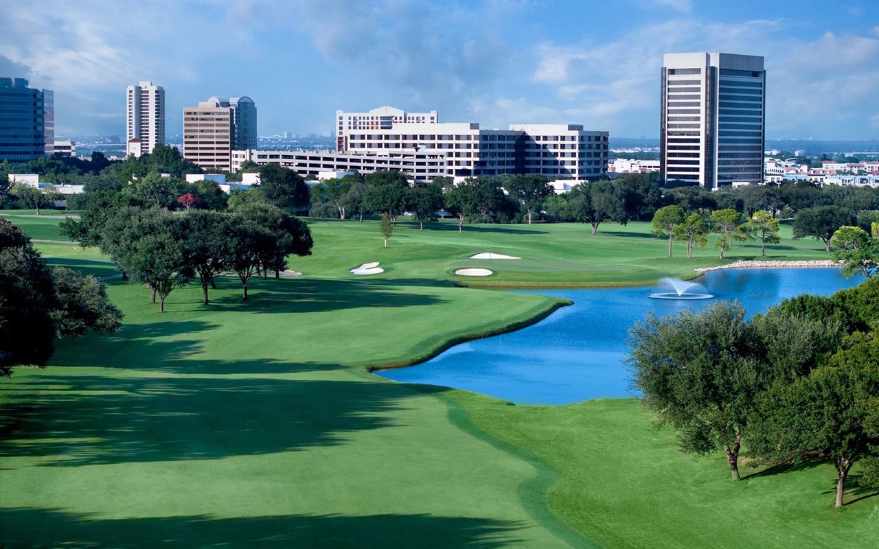 Las Colinas golf-side neighborhood view